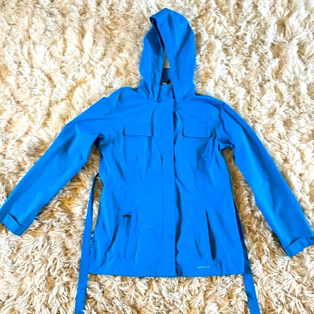 Merrell rain jacket, blue, size medium